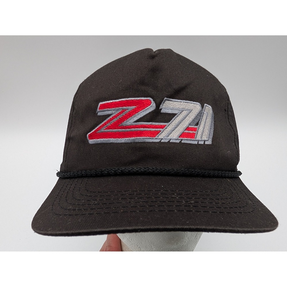 Chevrolet Z71 Off-Road Snapback Hat Black Embroidered Trucker Cap OG Brand